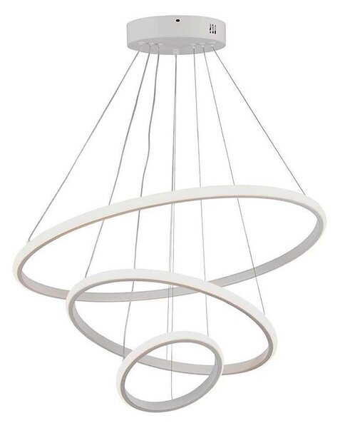 LED Lustr na lanku LED/32W/230V 3000K bílá