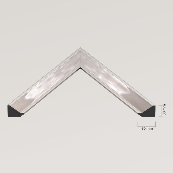 Ars Longa Helsinki zrcadlo 75.2x75.2 cm čtvercový nikl HELSINKI7070-N