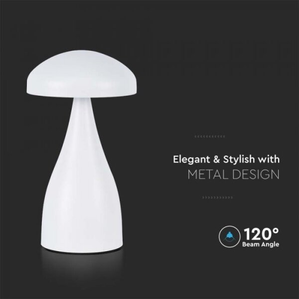 LED Stmívatelná dobíjecí stolní lampa LED/1W/5V 3000-6000K 1800 mAh bílá