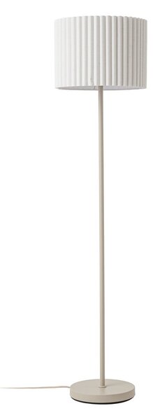 Stojací Lampa Lindby, Libbie, Béžová, Obývací pokoj, Tkanina / Textil, Skandinávský