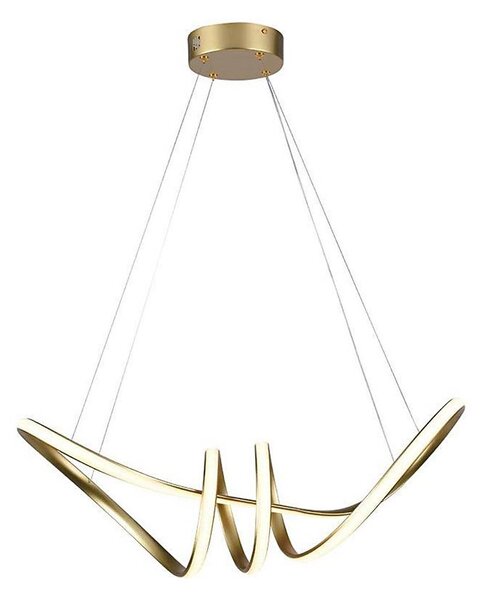 LED Lustr na lanku LED/24W/230V 3000K zlatá