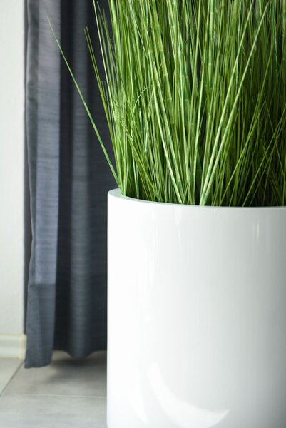 Umělá tráva v květináči ZEBRA, plast, výška 80 cm, zelená