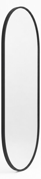 Baltica Design Aluma zrcadlo 40x80 cm oválný s osvětlením černá 5904107934297