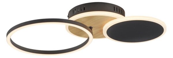 Leuchten Direkt 14116-78 -LED Stropní svítidlo SEVENT LED/25,5W/230V černá/hnědá