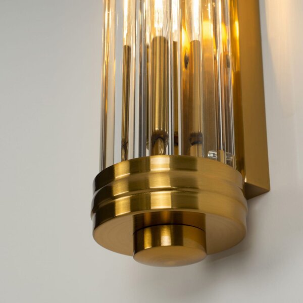 MaxLight Florence nástěnné svítidlo 2x40 W mosaz W0240