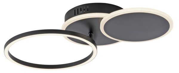 Leuchten Direkt 14116-18 - LED Stropní svítidlo SEVENT LED/25,5W/230V černá