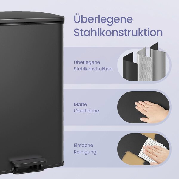 KOŠ NA ODPADKY 40 l - Online Only domácnost & úklid, Online Only