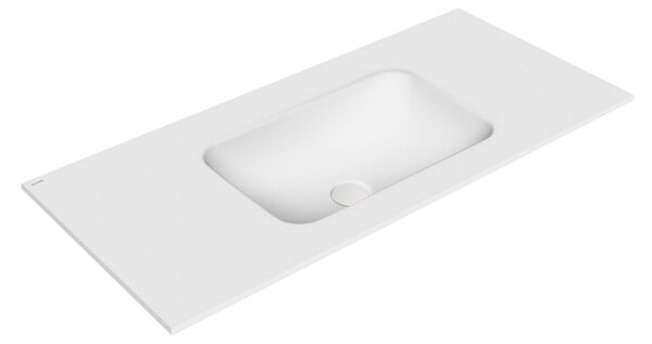 Oltens Kalla umyvadlo 100.2x46 cm obdélníkový nábytkový bílá matný 40208900