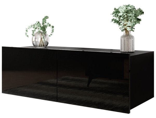Nástěnná skříňka CALABRINI 34x105 cm černá