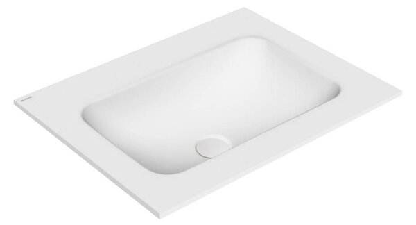 Oltens Kalla umyvadlo 60.2x46 cm obdélníkový nábytkový bílá matný 40209900