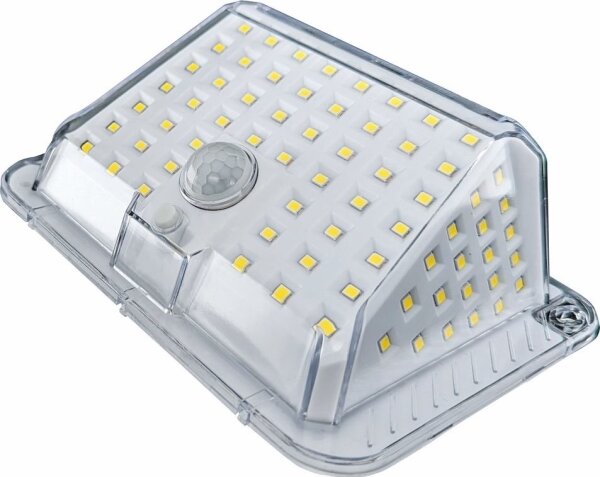 LED Solární nástěnné svítidlo se senzorem LED/5W/3,7V 1200 mAh IP44