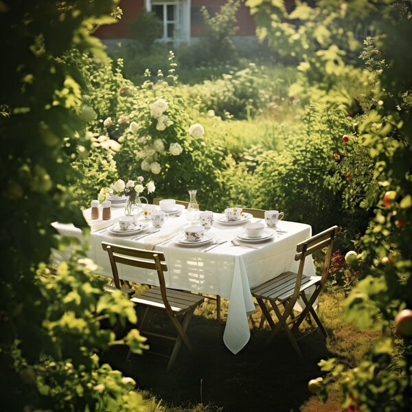 Kähler Design Jídelní talíř Hammershøi Summer - Forget Me Not KD519
