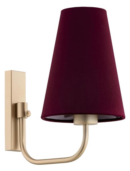 Argon 8313 - Nástěnná lampa SAFIANO 1xE27/15W/230V vínová