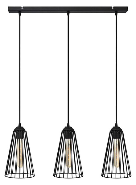 Lustr na lanku TORRI 3xE27/15W/230V černá