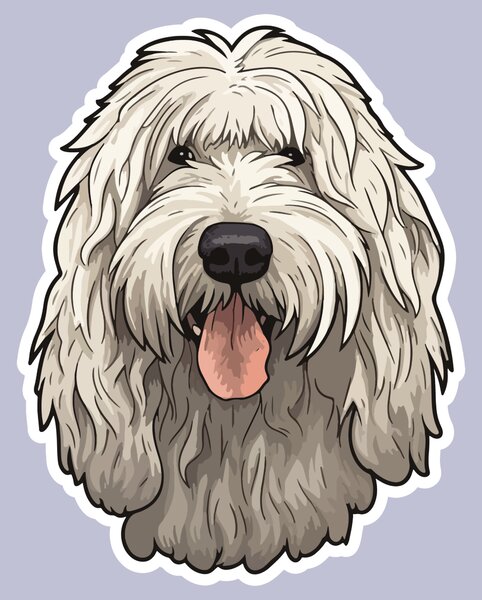 PIPPER. Nálepka Komondor Velikost: 60cm