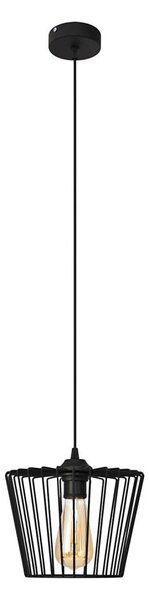 Lustr na lanku TORRI 1xE27/15W/230V pr. 23 cm černá