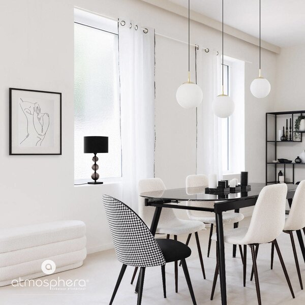 Stolní lampa ALMA, výška 52 cm, černá