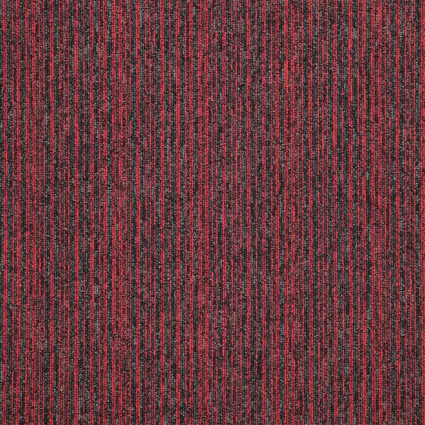 Balta, Kobercový čtverec Sonar Lines 4120 červený 50 x 50 cm, chodba / předsíň