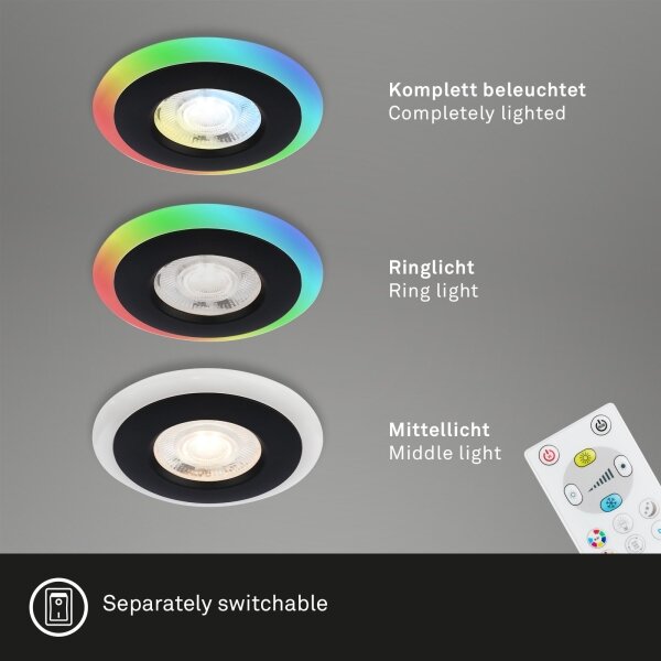 Briloner - SADA 3x LED RGBW Stmívatelné koupelnové svítidlo LED/5W/230V IP44+ DO
