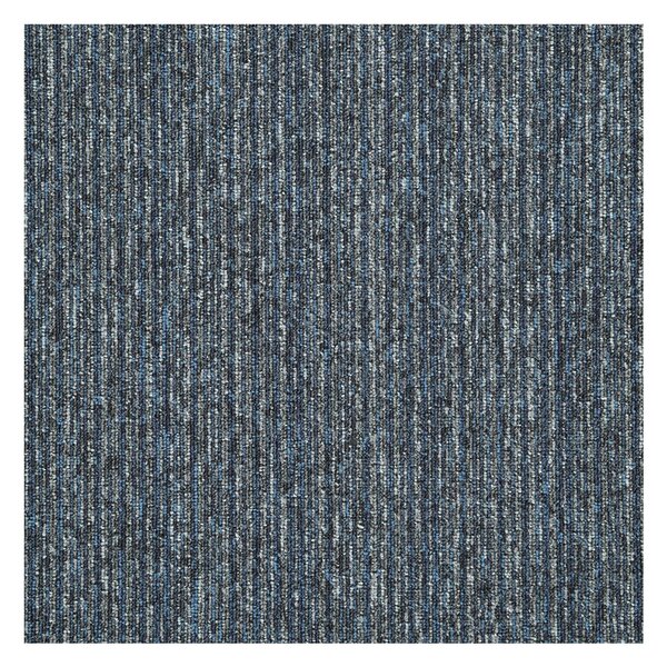 Balta, Kobercový čtverec Sonar Lines 4183 modrošedý 50 x 50 cm, chodba / předsíň