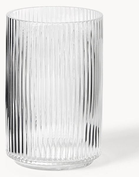 Ručně foukaná dekorativní váza's raženým vzorem Carlo, V 20 cm