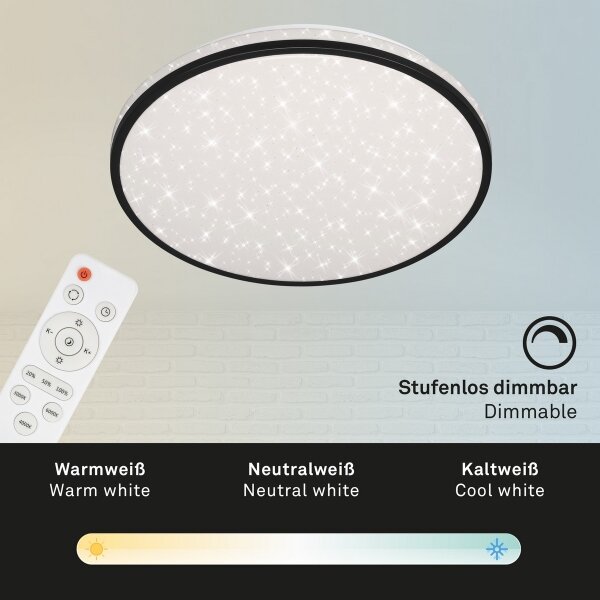 Brilo - LED Stmívatelné stropní svítidlo STARRY SKY LED/24W/230V 3000-6000K + DO