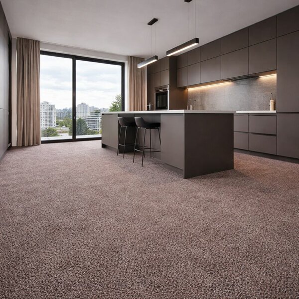 Condor Carpets, Metrážový koberec Classica 192, zátěžový, na míru, šíře 4m,5m, hnědá, ab (mřížka), chodba / předsíň