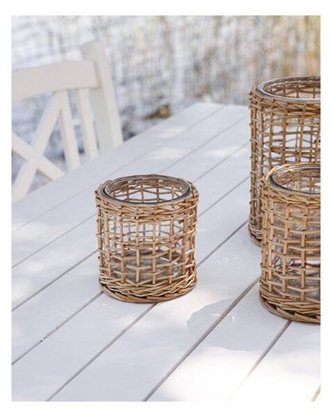 Lucerna Grusvik Glass Rattan 14 cm Storefactory Scandinavia