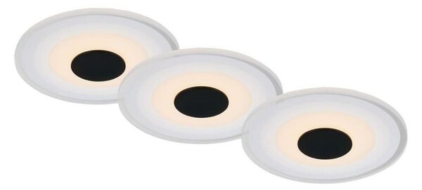 Briloner - SADA 3x LED Koupelnové podhledové svítidlo LED/6W/230V IP44 černá