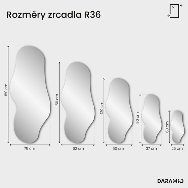 Bronzové zrcadlo Pure R36