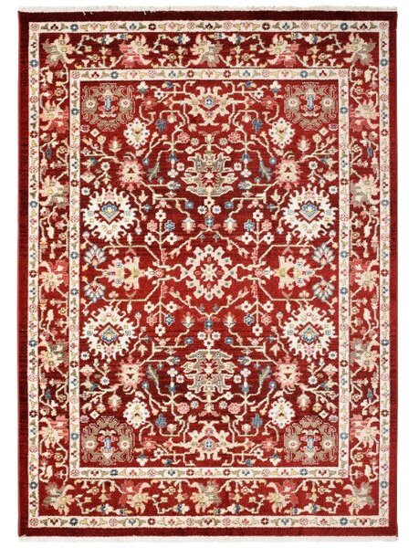 Makro Abra Kusový koberec RIVOLI EF52A Klasický červený Rozměr: 80x150 cm