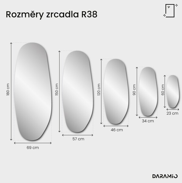 Antické zrcadlo Pure R38