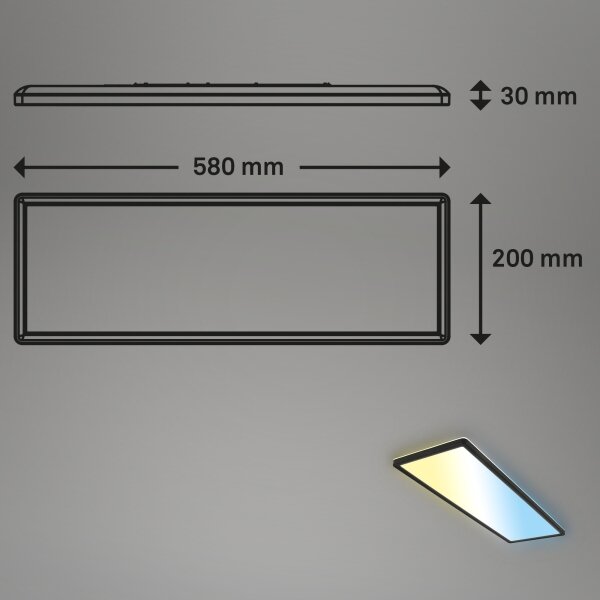 Brilo - LED Stmívatelné stropní svítidlo SLIM LED/23W/230V + DO