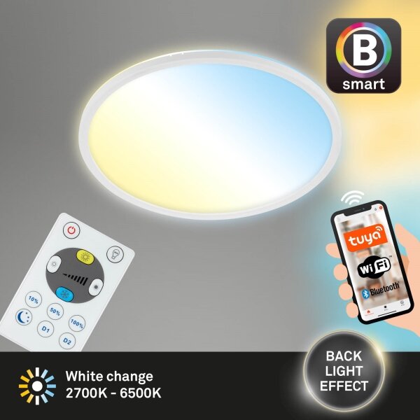 Brilo - LED Stmívatelné stropní svítidlo SLIM LED/22W/230V Wi-Fi Tuya + DO