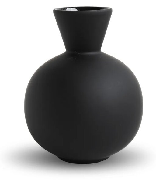 Keramická váza Trumpet Black 16 cm COOEE Design