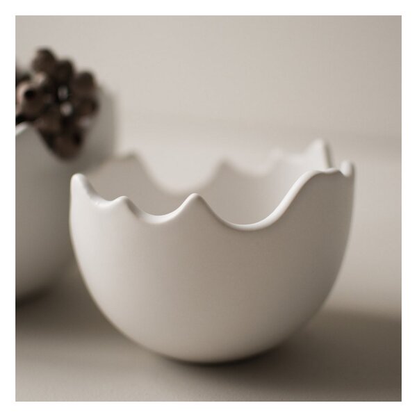 Keramická skořápka Happy Easter White 11 cm DBKD