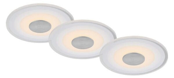 Briloner - SADA 3x LED Koupelnové podhledové svítidlo LED/6W/230V IP44 chrom