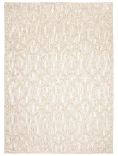 Makro Abra Kusový koberec Sisalový CANSAS T936E Geometrický krémový Rozměr: 60x100 cm