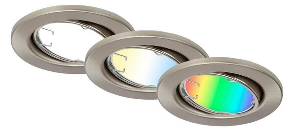 Brilo - SADA 3x LED RGBW Stmívatelné koupelnové svítidlo GU10/4,9W/230V Tuya+ DO