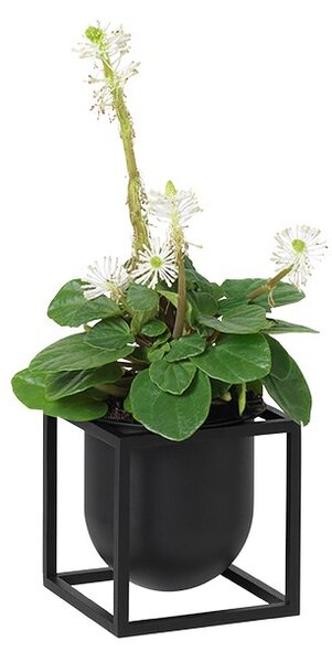 Květináč Kubus Flowerpot Black 10 cm Audo Copenhagen