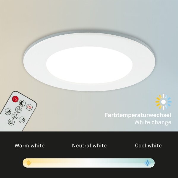 Briloner - SADA 3x LED Koupelnové podhledové svítidlo LED/4,8W/230V IP44 + DO