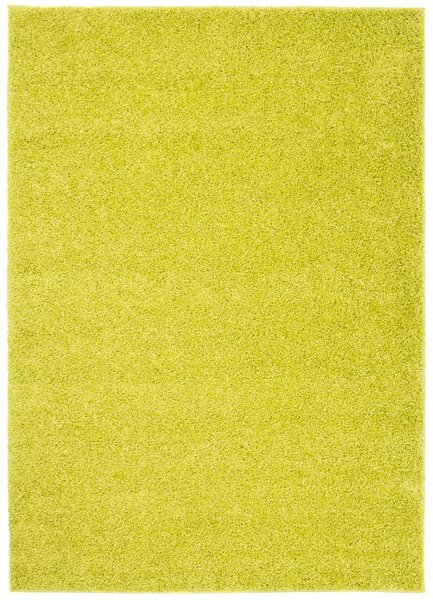 Makro Abra Kusový koberec shaggy TOKYO 6365A Jednobarevný světle zelený Rozměr: 80x200 cm