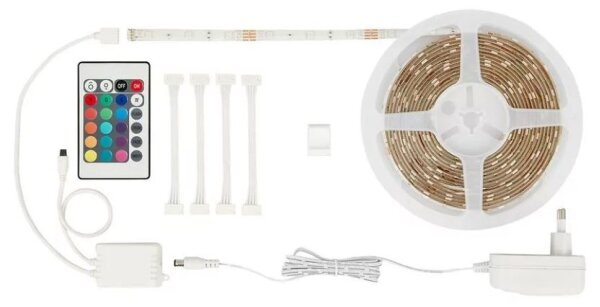 Brilo - LED RGBW Stmívatelný pásek 6,5m LED/22W/230V + DO