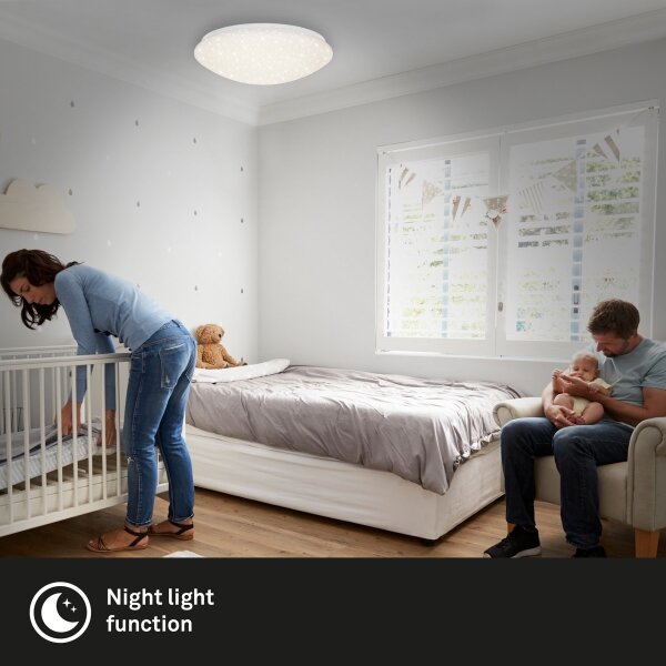 Brilo - LED Stmívatelné stropní svítidlo STARRY SKY LED/22W/230V 3000-6000K + DO