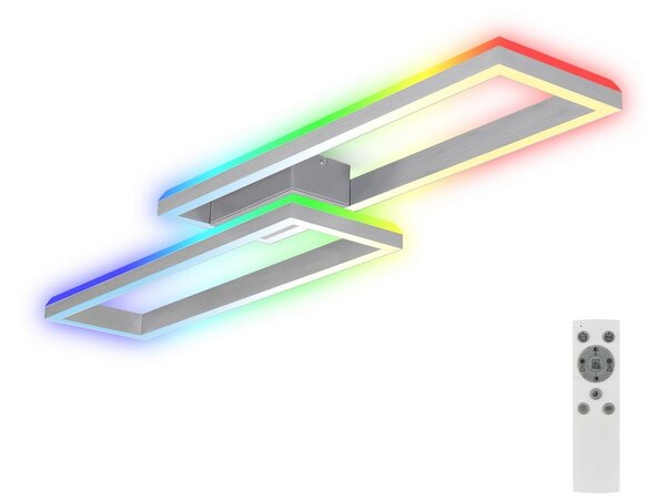Brilo - LED RGBW Stmívatelný přisazený lustr FRAME 2xLED/21W/230V 2700-6500K+ DO