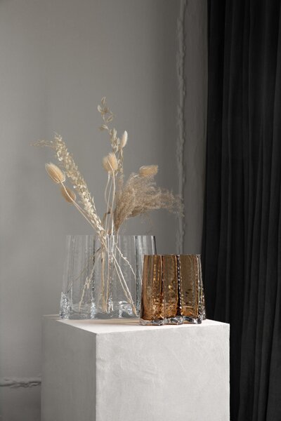 Skleněná váza Gry Wide Clear 24 cm COOEE Design
