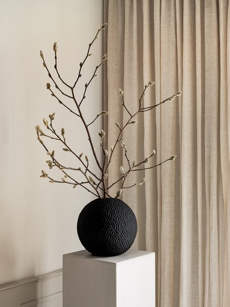 Kulatá váza Kaia Black 15 cm COOEE Design