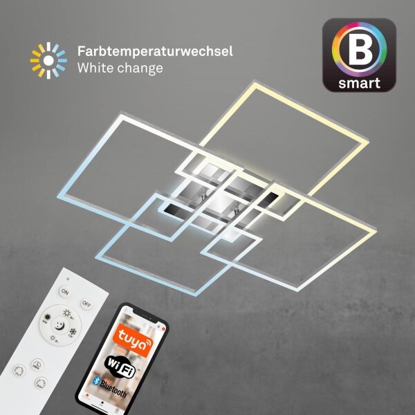 Brilo - LED Stmívatelný přisazený lustr FRAME LED/50W/230VWi-Fi Tuya + DO