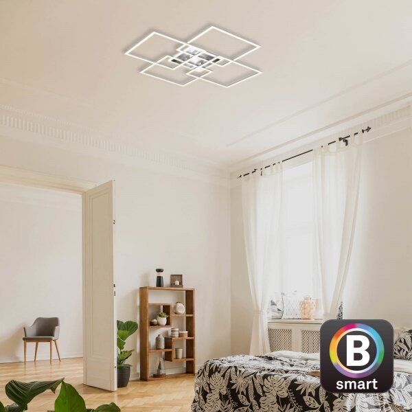 Brilo - LED Stmívatelný přisazený lustr FRAME LED/50W/230VWi-Fi Tuya + DO