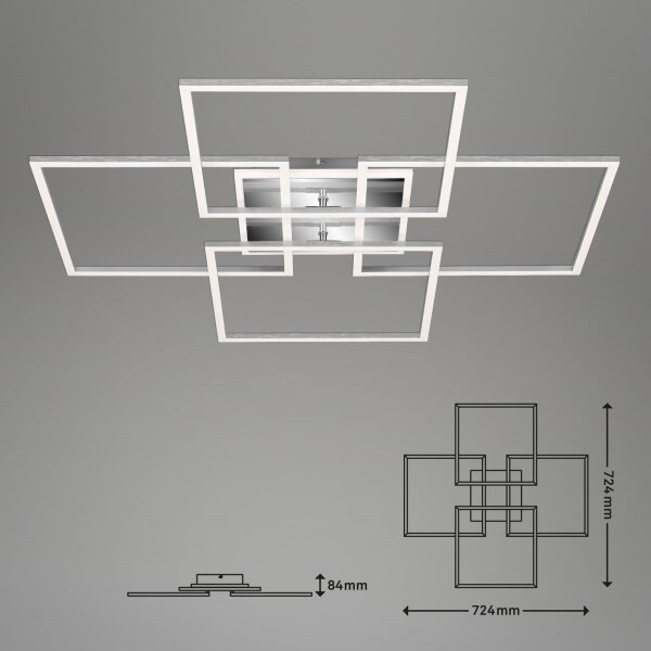 Brilo - LED Stmívatelný přisazený lustr FRAME LED/50W/230VWi-Fi Tuya + DO